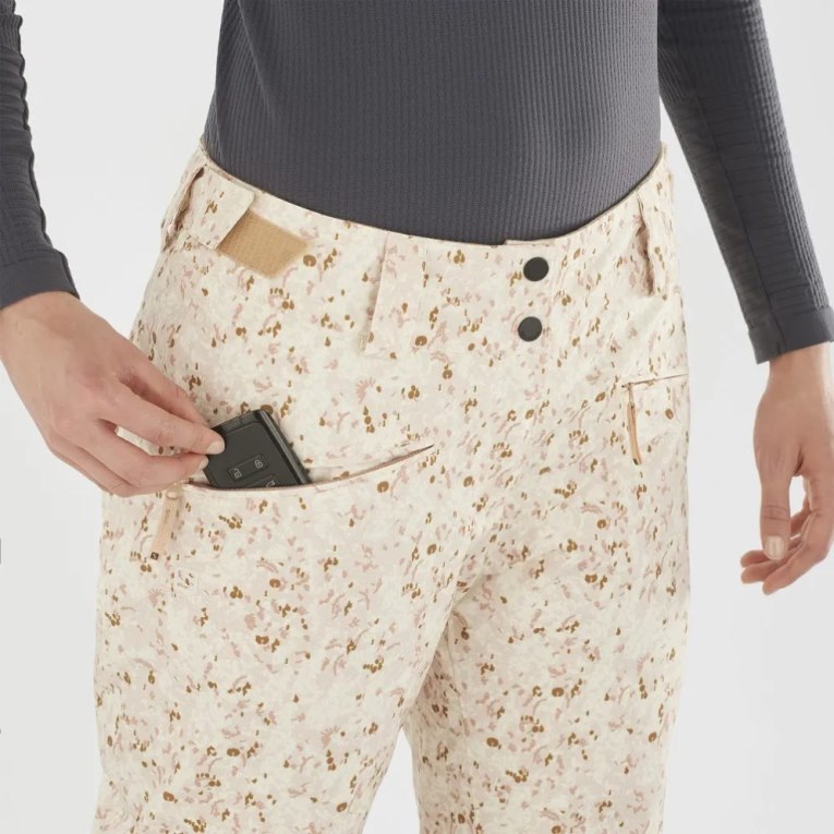 Pantalones De Esquí Salomon Edge Mujer Camuflados | MX NVXZ183